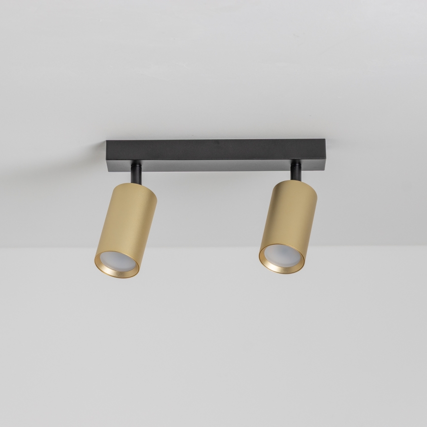 Brilagi - LED-dimmbare Spotleuchte SELE GOLDEN 2xGU10/6,5W/230V 2700-6500K schwarz/gold