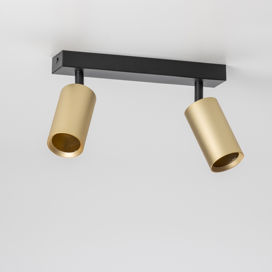 Brilagi - LED-dimmbare Spotleuchte SELE GOLDEN 2xGU10/6,5W/230V 2700-6500K schwarz/gold