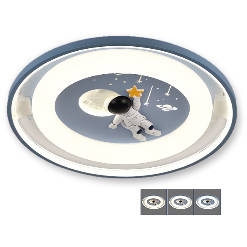 BRILAGI - LED-dimmbare Kinder-Deckenleuchte ASTRO LED/55W/230V 3000-6000K Ø 50 cm + Fernbedienung