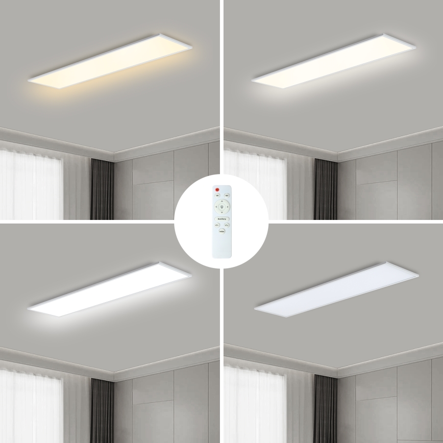 Brilagi - LED dimmbare Deckenleuchte SLIMFRAME LED/58W/230V 120x30 cm 3000-6000K weiß + Fernbedienung