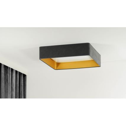 Brilagi - Dimmbare LED-Deckenleuchte VELVET SQUARE SMART LED/36W/230V 2700-6500K Wi-Fi Tuya + Fernbedienung grau
