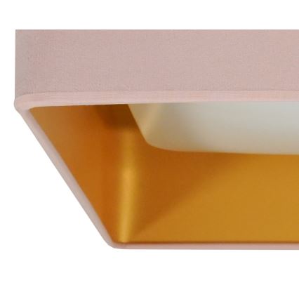 Brilagi - Dimmbare LED-Deckenleuchte VELVET SQUARE SMART LED/36W/230V 2700-6500K Wi-Fi Tuya + Fernbedienung rosa