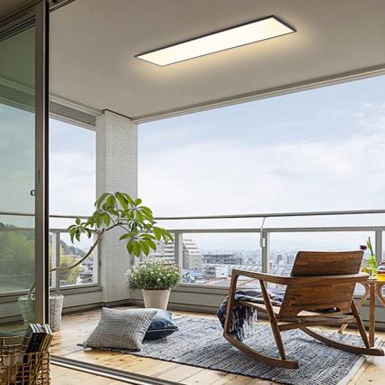 Brilagi - LED dimmbare Deckenleuchte SLIMFRAME LED/58W/230V 120x30 cm 3000-6000K schwarz + Fernbedienung