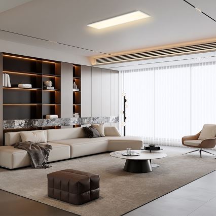 Brilagi - SLIMFRAME dimmbare LED-Deckenleuchte 58W/230V 120x30 cm 3000-6000K weiß + Fernbedienung