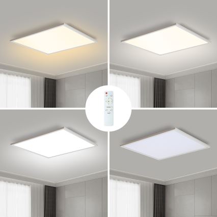Brilagi - Dimmbare LED-Deckenleuchte SLIMFRAME LED/58W/230V 60x60 cm 3000-6000K weiß + Fernbedienung