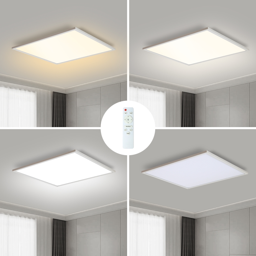 Brilagi - Dimmbare LED-Deckenleuchte SLIMFRAME LED/58W/230V 60x60 cm 3000-6000K weiß + Fernbedienung