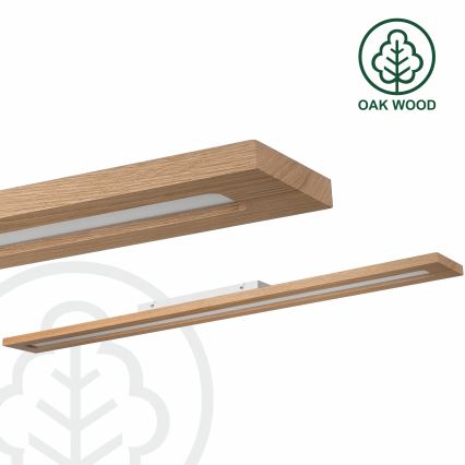 Brilagi - Dimmbares LED-RGBW-Panel WOODY FRAME LED/34W/230V 11,5x123 cm 2700-6500K Eiche + Fernbedienung