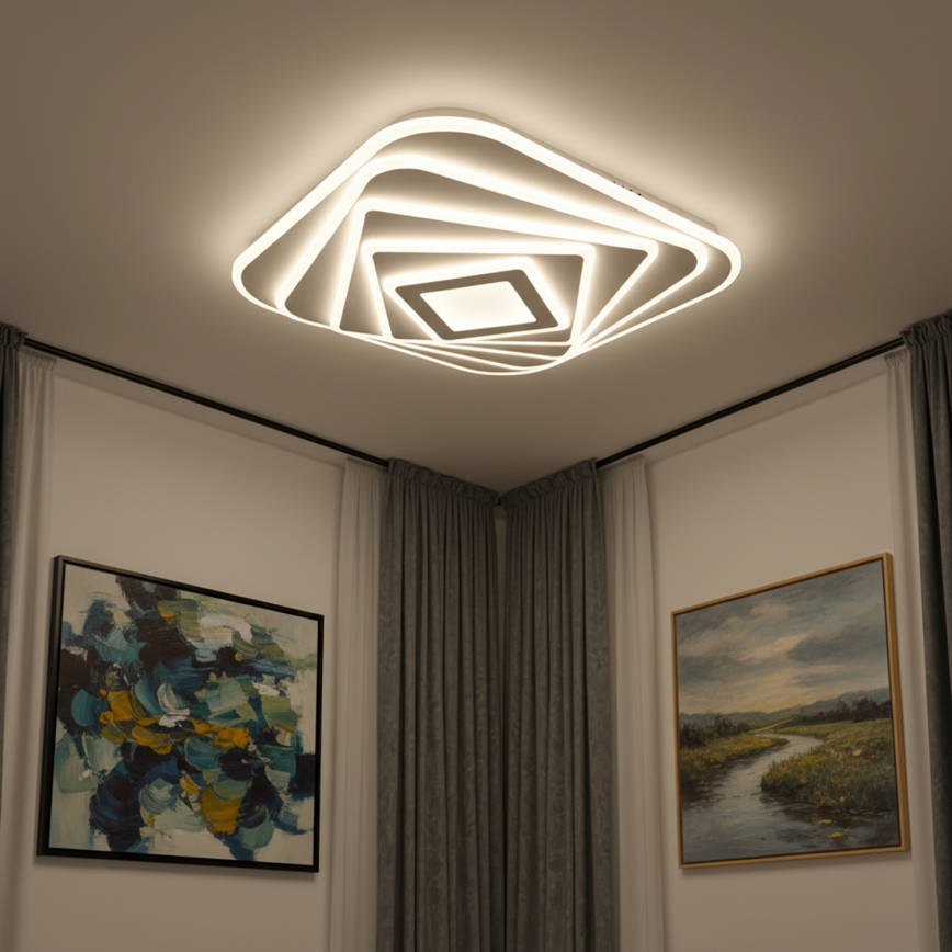 BRILAGI - Dimmbare LED-Deckenleuchte MODERN LED/210W/230V 3000-6000K 55x55 cm + Fernbedienung