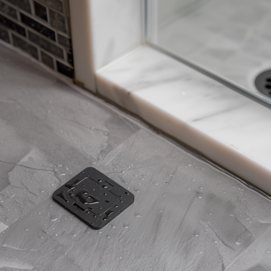 Brilagi - Einbau-Bodensteckdose für den Außenbereich IP55, schwarz, rechteckig