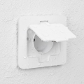 Brilagi - Einbaubodensteckdose für den Außenbereich IP55, weiß, rechteckig