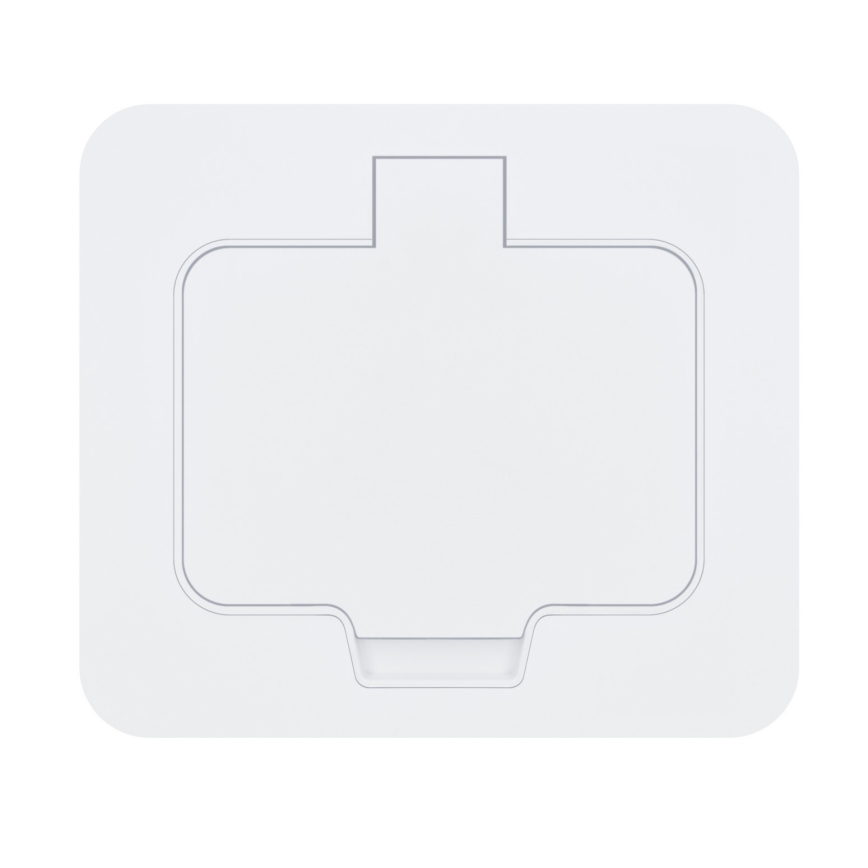 Brilagi - Einbaubodensteckdose für den Außenbereich IP55, weiß, rechteckig