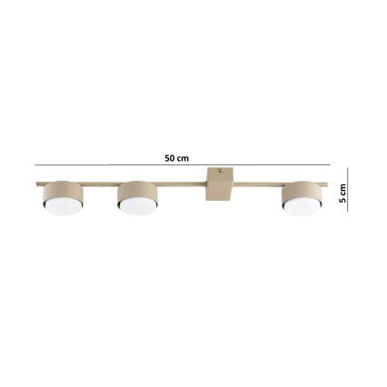 Brilagi - Einbaustrahler 3xGX53/12W/230V, beige