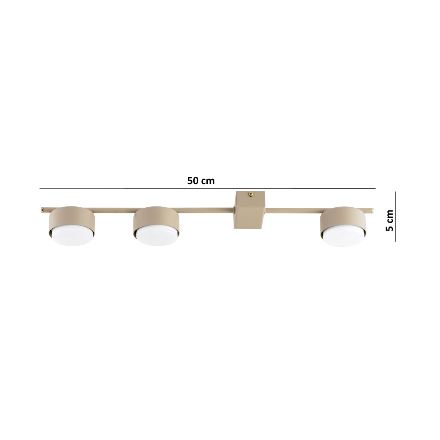 Brilagi - Einbaustrahler 3xGX53/12W/230V, beige