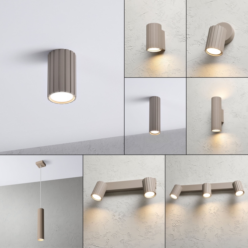 Brilagi - Einbaustrahler CRISPINA 1xGU10/10W/230V 10 cm beige