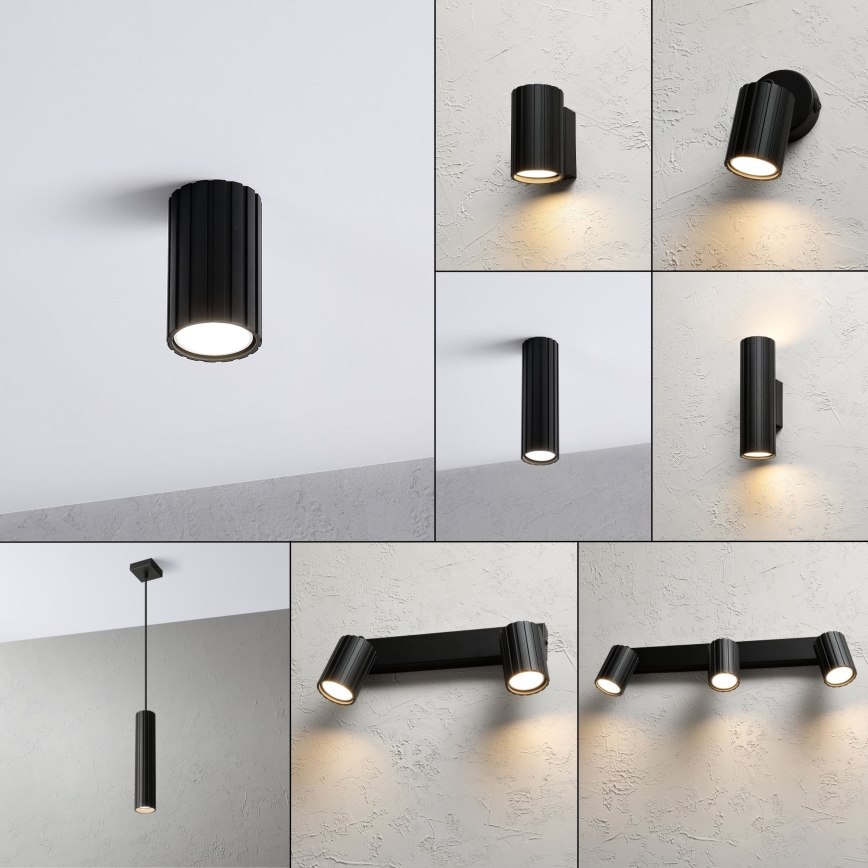 Brilagi - Einbaustrahler CRISPINA 1xGU10/10W/230V 10 cm schwarz