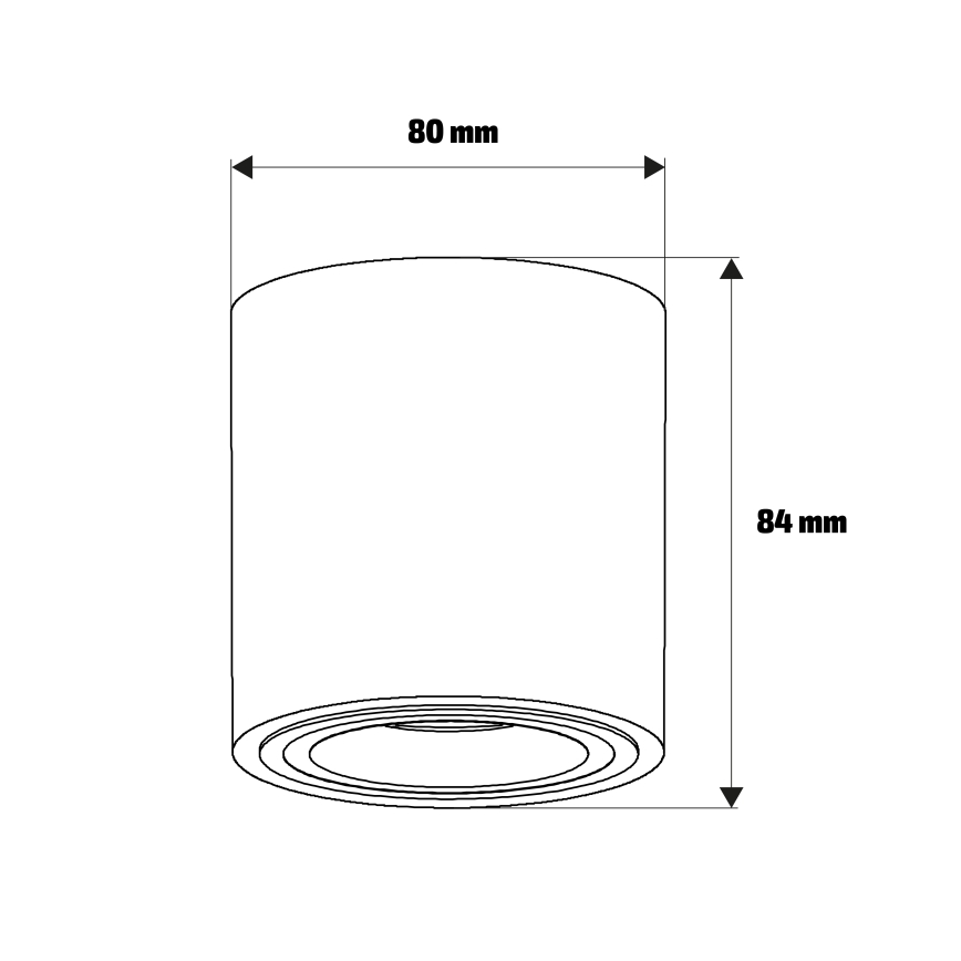 Brilagi - Einbaustrahler MIA 1xGU10/30W/230V 84x80 mm beige