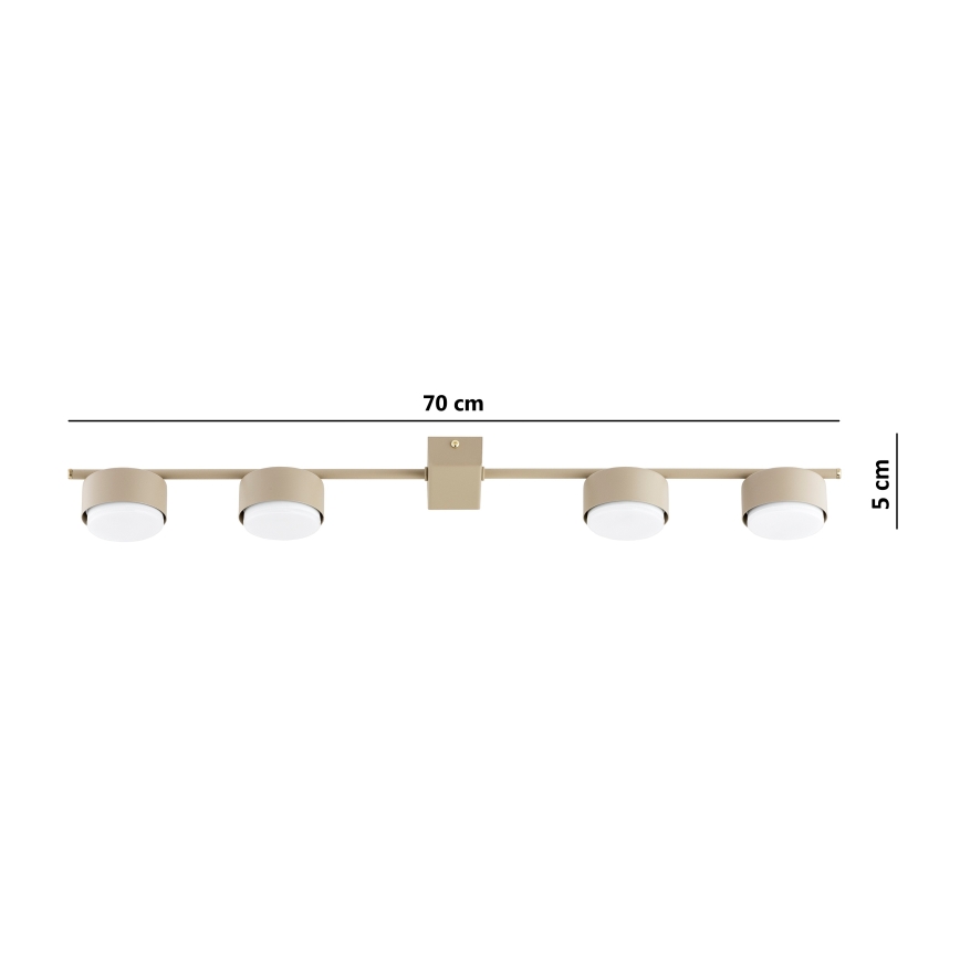 Brilagi - Einbaustrahler MONO 4xGX53/12W/230V beige