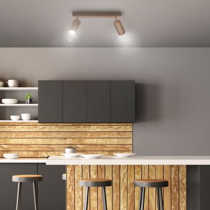 Brilagi - Einbaustrahler SELE 2xGU10/30W/230V beige