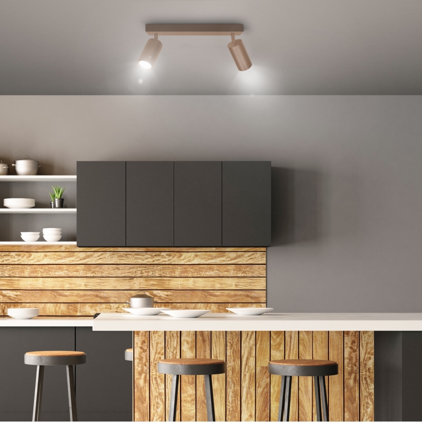 Brilagi - Einbaustrahler SELE 2xGU10/30W/230V beige