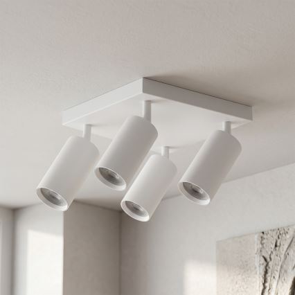 Brilagi - Einbaustrahler SELE SQUARE 4xGU10/30W/230V weiß