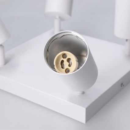 Brilagi - Einbaustrahler SELE SQUARE 4xGU10/30W/230V weiß