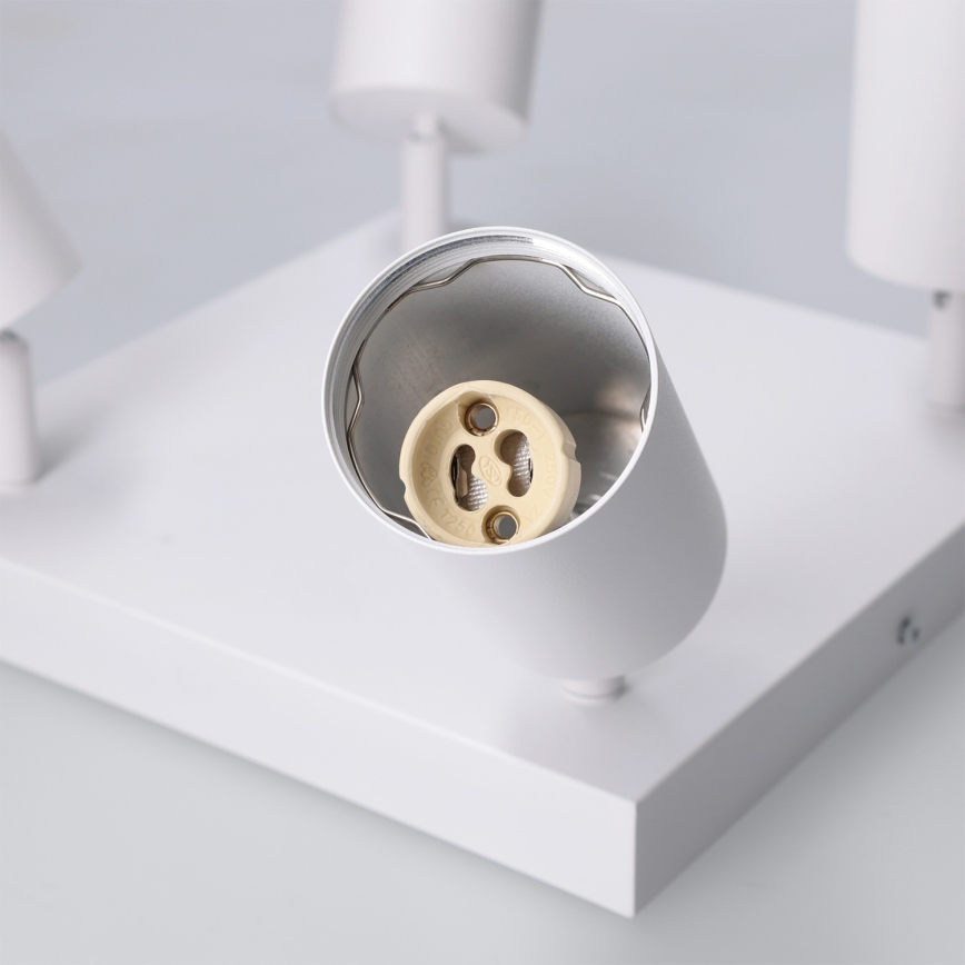 Brilagi - Einbaustrahler SELE SQUARE 4xGU10/30W/230V weiß