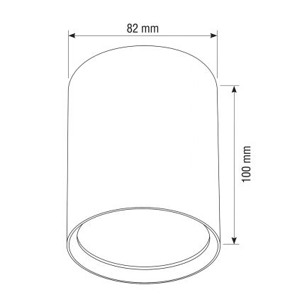 BRILAGI - Einbaustrahler SMOOTH LONG 1xGX53/15W/230V 100x82 mm weiß