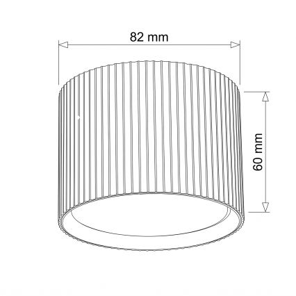 BRILAGI - Einbaustrahler STRIPY 1xGX53/15W/230V 60x82 mm dunkelgrün