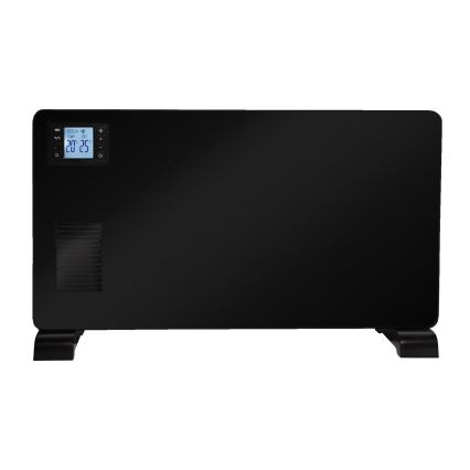 Brilagi - Elektrische Konvektorheizung 1000/1300/2300W LCD/timer/TURBO/Thermostat schwarz + FB