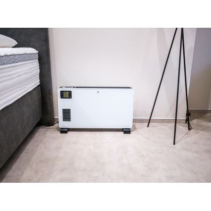 Brilagi – Elektrischer Heizkonvektor 1000/1300/2300W LCD/Timer/TURBO/Thermostat weiß + Fernbedienung