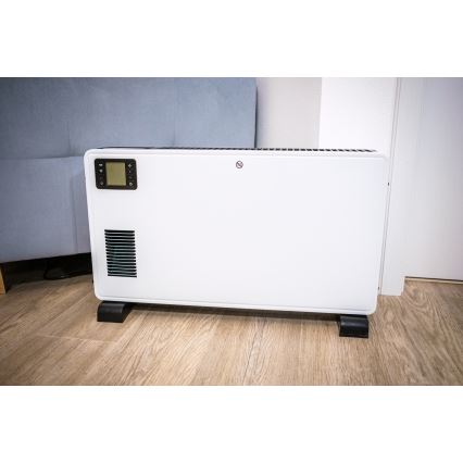 Brilagi – Elektrischer Heizkonvektor 1000/1300/2300W LCD/Timer/TURBO/Thermostat weiß + Fernbedienung