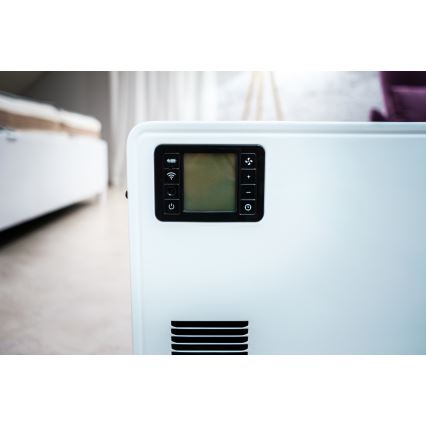 Brilagi – Elektrischer Heizkonvektor 1000/1300/2300W LCD/Timer/TURBO/Thermostat weiß + Fernbedienung