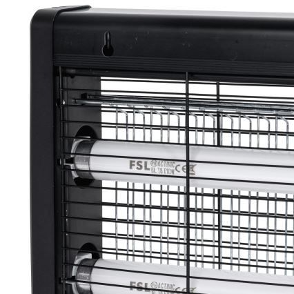 Brilagi - Elektrischer Insektenvernichter 2xUV/10W/230V 60 m² schwarz