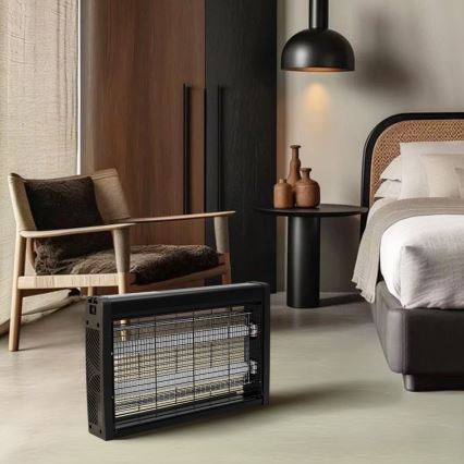 Brilagi - Elektrischer Insektenvernichter 2xUV/18W/230V für 100 m² schwarz