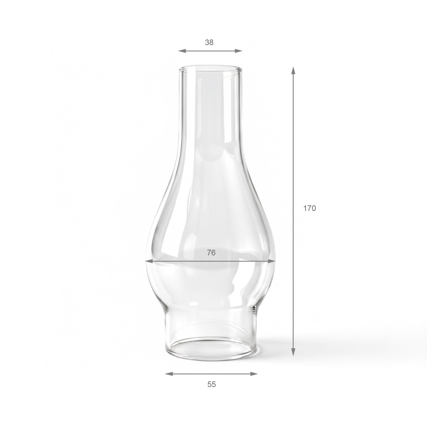 Brilagi - Ersatzglas für die Petroleumlampe MERLIN