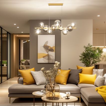 Brilagi - Ersatzglas für Hängeleuchte, Wandleuchten und Lampen MISTEL, MILLA d 10 cm rauchig