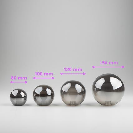 Brilagi - Ersatzglas für Hängeleuchte, Wandleuchten und Lampen MISTEL, MILLA d 15 cm rauchig