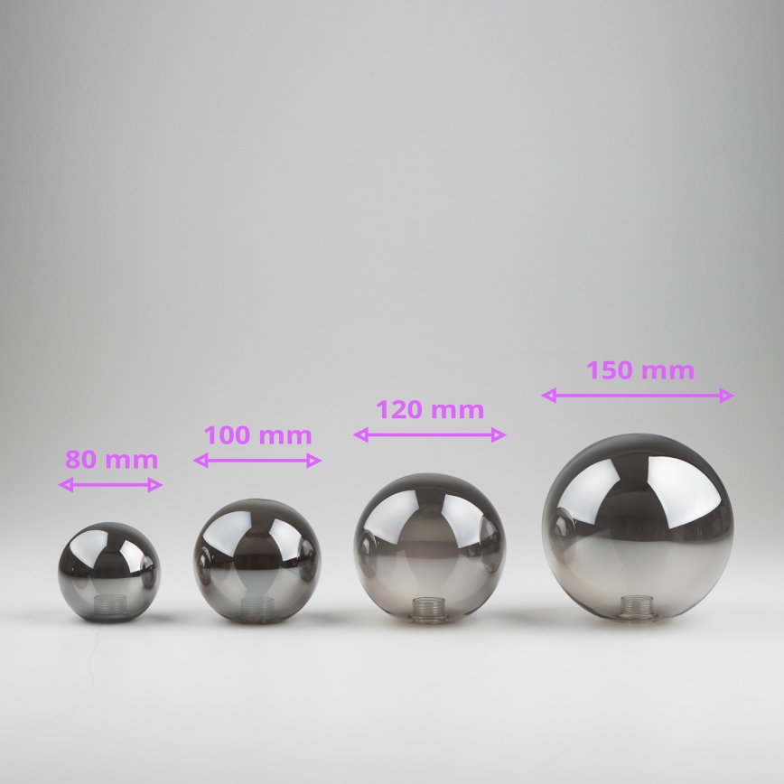 Brilagi - Ersatzglas für Hängeleuchte, Wandleuchten und Lampen MISTEL, MILLA d 8 cm rauchig