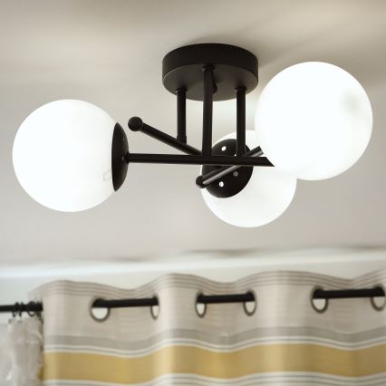 Brilagi - Ersatzglas für Kronleuchter und Lampe MALIVA E14 Ø 13 cm, weiß