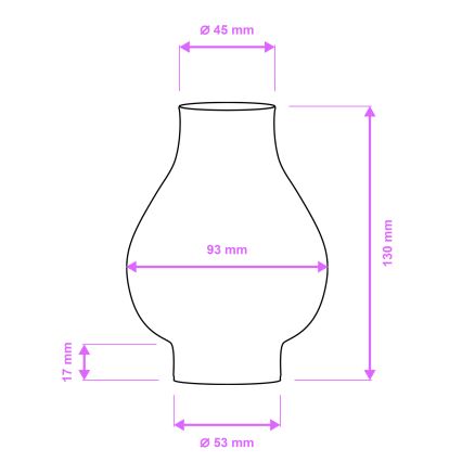 Brilagi - Ersatzglas für Kronleuchter und Wandleuchte ROATA, VELA, RUSTIC, QUEEN, TIMONA E14 weiß