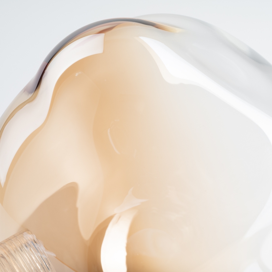 BRILAGI - Ersatzglas für Kronleuchter, Wand- und Deckenleuchten LAVA/VULCANO G9 Ø 15 cm rauchbeige