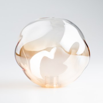BRILAGI - Ersatzglas für Kronleuchter, Wand- und Deckenleuchten LAVA/VULCANO G9 Ø 15 cm rauchbeige