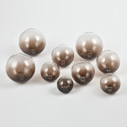 Brilagi - Ersatzglas für Kronleuchter, Wandleuchte und Lampe MISTEL, MILLA Ø 10 cm rauchbraun