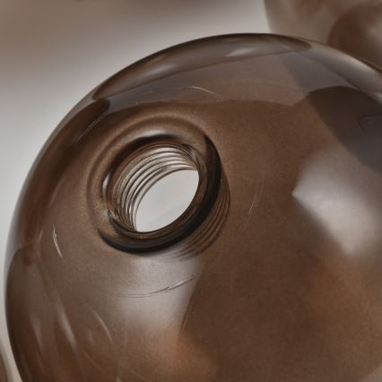 Brilagi - Ersatzglas für Kronleuchter, Wandleuchte und Lampe MISTEL, MILLA Ø 10 cm rauchbraun