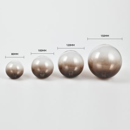 Brilagi - Ersatzglas für Kronleuchter, Wandleuchte und Lampe MISTEL, MILLA Ø 10 cm rauchbraun