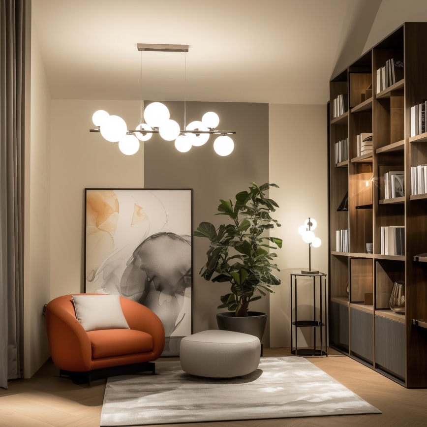 BRILAGI - Ersatzglas für Kronleuchter, Wandleuchte und Lampe MISTEL, MILLA Ø 15 cm weiß