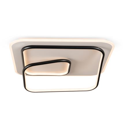 BRILAGI - dimmbare LED-Deckenleuchte FLARE LED/81W/230V 3000-6000K 50x50 cm weiß/schwarz + Fernbedienung
