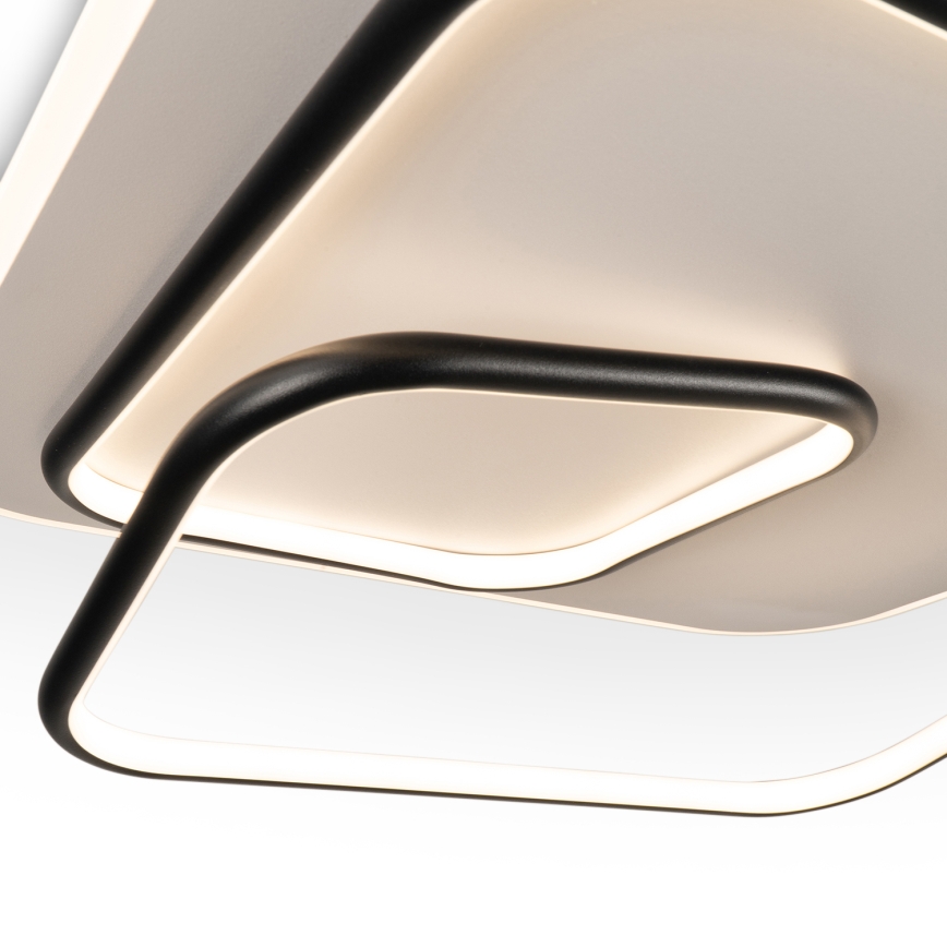 BRILAGI - dimmbare LED-Deckenleuchte FLARE LED/81W/230V 3000-6000K 50x50 cm weiß/schwarz + Fernbedienung