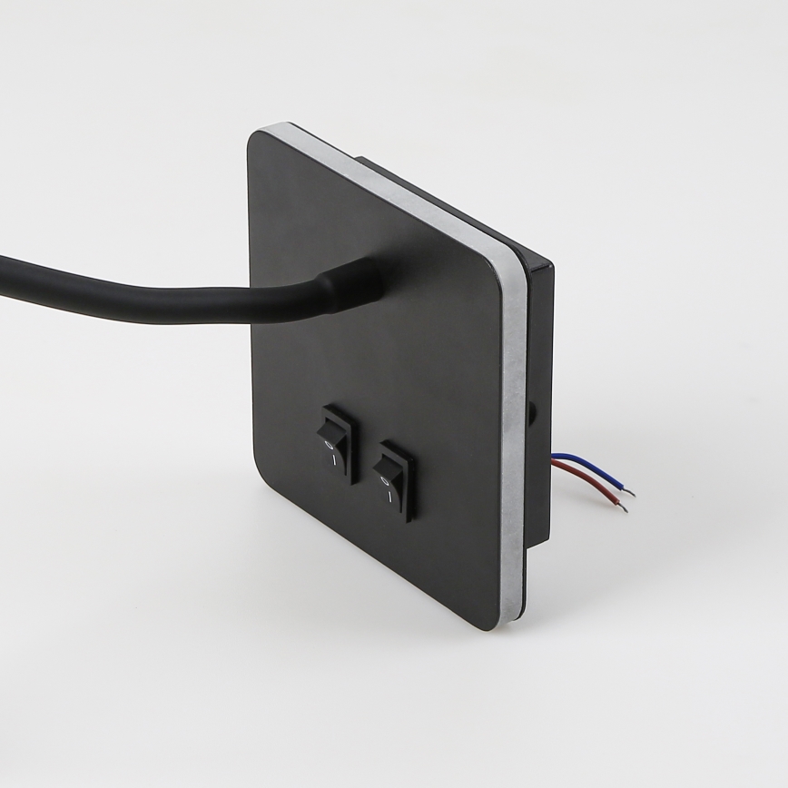 Brilagi - Flexible LED-Wandleuchte MAYA Double LED/4W/230V + LED/3W schwarz