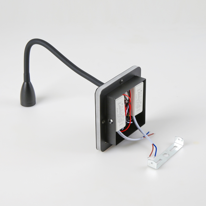Brilagi - Flexible LED-Wandleuchte MAYA Double LED/4W/230V + LED/3W schwarz